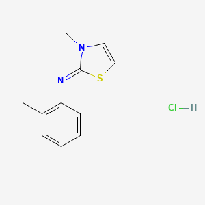 molecular formula C12H15ClN2S B1258511 Cymiazole hydrochloride CAS No. 121034-85-3