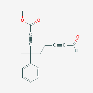 molecular formula C17H16O3 B12585117 Methyl 4-methyl-9-oxo-4-phenylnona-2,7-diynoate CAS No. 650140-17-3