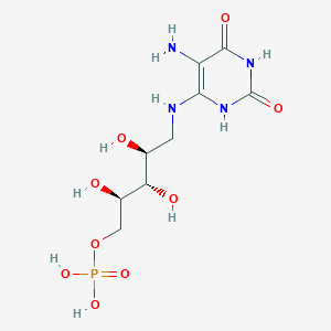 molecular formula C9H17N4O9P B1258513 5-氨基-6-(5-磷酸-D-核糖氨基)尿嘧啶 CAS No. 71491-01-5