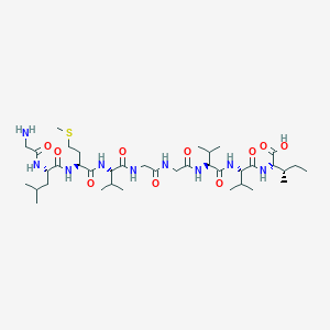 molecular formula C38H69N9O10S B12585138 Glycyl-L-leucyl-L-methionyl-L-valylglycylglycyl-L-valyl-L-valyl-L-isoleucine CAS No. 647034-57-9