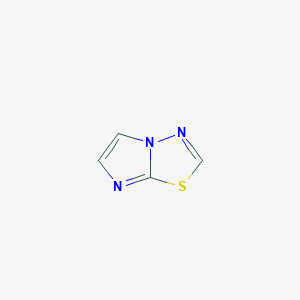 molecular formula C4H3N3S B1258514 Imidazo[2,1-b][1,3,4]thiadiazole 