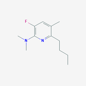 molecular formula C12H19FN2 B12585147 2-Pyridinamine, 6-butyl-3-fluoro-N,N,5-trimethyl- CAS No. 648924-44-1
