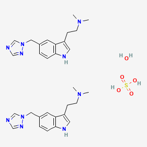 molecular formula C30H42N10O5S B1258519 Rizatriptan sulfate CAS No. 159776-67-7