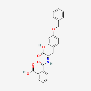 molecular formula C24H21NO6 B12585192 O-Benzyl-N-(2-carboxybenzoyl)-L-tyrosine CAS No. 647822-12-6