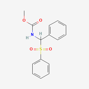molecular formula C15H15NO4S B12585199 Methyl [(benzenesulfonyl)(phenyl)methyl]carbamate CAS No. 478660-34-3