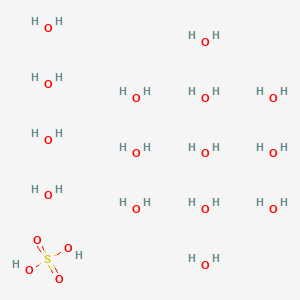 molecular formula H32O19S B12585204 Sulfuric acid;pentadecahydrate CAS No. 642485-98-1