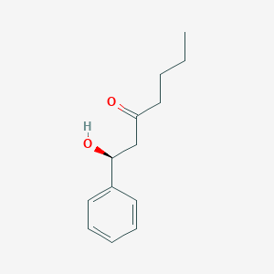 molecular formula C13H18O2 B12585219 (1S)-1-Hydroxy-1-phenylheptan-3-one CAS No. 202744-51-2