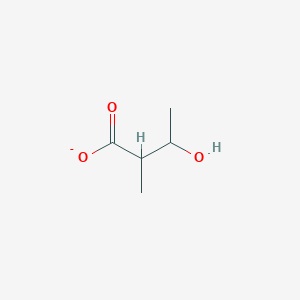 molecular formula C5H9O3- B1258522 2-Methyl-3-hydroxybutyrate 