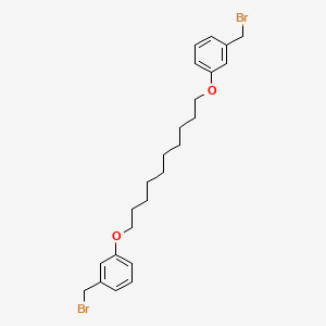 molecular formula C24H32Br2O2 B12585221 1,1'-[Decane-1,10-diylbis(oxy)]bis[3-(bromomethyl)benzene] CAS No. 560086-34-2