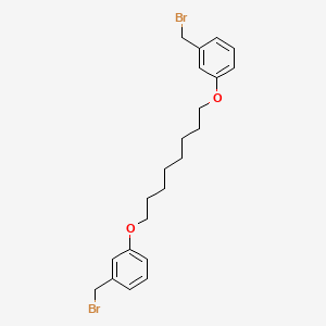 molecular formula C22H28Br2O2 B12585229 1,1'-[Octane-1,8-diylbis(oxy)]bis[3-(bromomethyl)benzene] CAS No. 560086-33-1