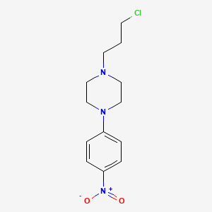 molecular formula C13H18ClN3O2 B12585238 Piperazine, 1-(3-chloropropyl)-4-(4-nitrophenyl)- CAS No. 482647-19-8