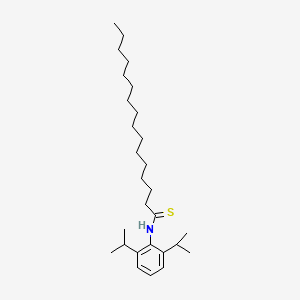 molecular formula C28H49NS B12585242 Hexadecanethioamide, N-[2,6-bis(1-methylethyl)phenyl]- CAS No. 649726-10-3