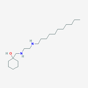 molecular formula C20H42N2O B12585249 1-({[2-(Undecylamino)ethyl]amino}methyl)cyclohexan-1-OL CAS No. 627524-01-0