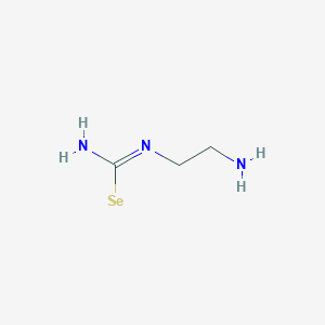 molecular formula C3H8N3Se B1258526 1-(2-Aminoethyl)isoselenourea 