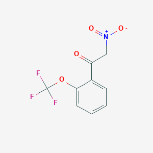 molecular formula C9H6F3NO4 B1258530 2-Nitro-1-(2-trifluoromethoxyphenyl)ethanone 