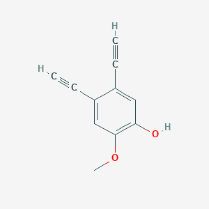 molecular formula C11H8O2 B12585309 Phenol, 4,5-diethynyl-2-methoxy- CAS No. 269086-09-1