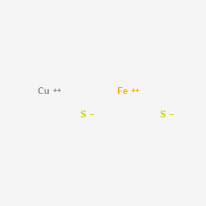 molecular formula CuFeS2 B1258532 Copper iron sulfide (CuFeS2) CAS No. 12015-76-8
