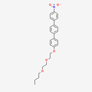 molecular formula C26H29NO5 B12585328 1-[4-[2-(2-Butoxyethoxy)ethoxy]phenyl]-4-(4-nitrophenyl)benzene CAS No. 502507-30-4