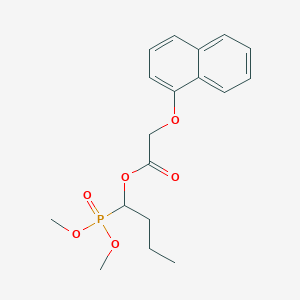 molecular formula C18H23O6P B12585357 1-(Dimethoxyphosphoryl)butyl [(naphthalen-1-yl)oxy]acetate CAS No. 646041-34-1