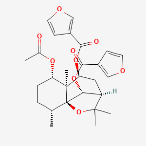 molecular formula C27H32O9 B1258537 Orbiculin D 