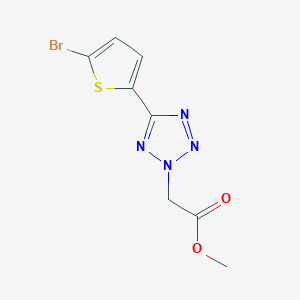 molecular formula C8H7BrN4O2S B12585397 Methyl [5-(5-bromothiophen-2-yl)-2H-tetrazol-2-yl]acetate CAS No. 619296-61-6
