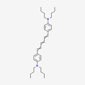 molecular formula C34H50N2 B12585399 4,4'-(Hexa-1,3,5-triene-1,6-diyl)bis(N,N-dibutylaniline) CAS No. 647376-78-1