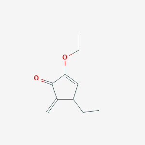 molecular formula C10H14O2 B12585402 2-Ethoxy-4-ethyl-5-methylidenecyclopent-2-en-1-one CAS No. 647024-73-5