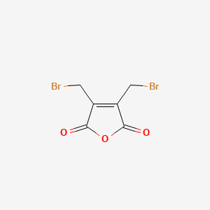 molecular formula C6H4Br2O3 B12585421 Bis(bromomethyl)maleic anhydride CAS No. 479035-70-6