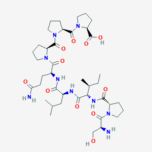 molecular formula C40H65N9O11 B12585454 L-Seryl-L-prolyl-L-isoleucyl-L-leucyl-L-glutaminyl-L-prolyl-L-prolyl-L-proline CAS No. 477878-89-0