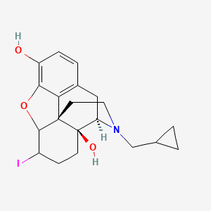 (4R,4aS,12bS)-3-(cyclopropylmethyl)-7-iodo-1,2,4,5,6,7,7a,13-octahydro-4,12-methanobenzofuro[3,2-e]isoquinoline-4a,9-diol