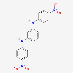 molecular formula C18H14N4O4 B12585543 N~1~,N~3~-Bis(4-nitrophenyl)benzene-1,3-diamine CAS No. 651048-08-7
