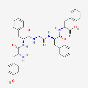 molecular formula C39H43N5O7 B12585565 D-Tyrosyl-D-phenylalanyl-D-alanyl-D-phenylalanyl-D-phenylalanine CAS No. 644996-99-6