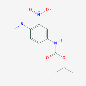 molecular formula C12H17N3O4 B12585580 Propan-2-yl [4-(dimethylamino)-3-nitrophenyl]carbamate CAS No. 629648-22-2