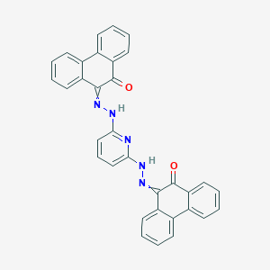 molecular formula C33H21N5O2 B12585591 10,10'-[Pyridine-2,6-diyldi(hydrazin-2-yl-1-ylidene)]di(phenanthren-9(10H)-one) CAS No. 497261-77-5