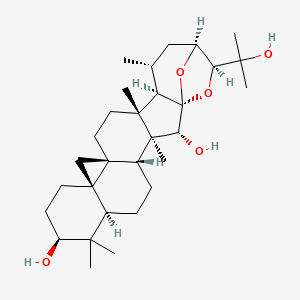 (1S,2R,3S,4R,7R,9S,12R,14S,17R,18R,19R,21S,22S)-22-(2-hydroxypropan-2-yl)-3,8,8,17,19-pentamethyl-23,24-dioxaheptacyclo[19.2.1.01,18.03,17.04,14.07,12.012,14]tetracosane-2,9-diol