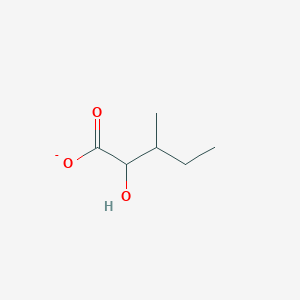 molecular formula C6H11O3- B1258572 alpha-Hydroxy-beta-methylvalerate 