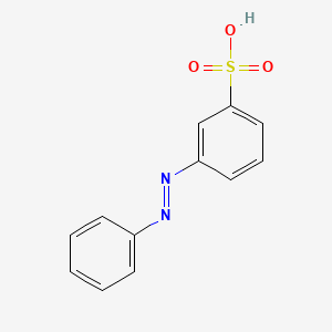 molecular formula C12H10N2O3S B1258576 m-Azobenzenesulfonic acid 