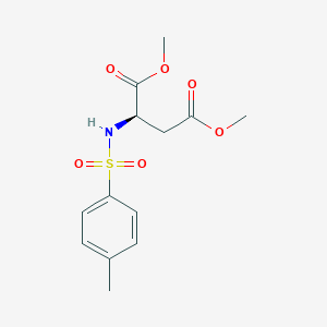 molecular formula C13H17NO6S B12585762 Dimethyl N-(4-methylbenzene-1-sulfonyl)-D-aspartate CAS No. 616866-44-5