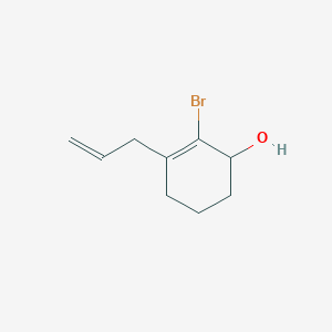 molecular formula C9H13BrO B12585779 2-Bromo-3-(prop-2-en-1-yl)cyclohex-2-en-1-ol CAS No. 645421-43-8