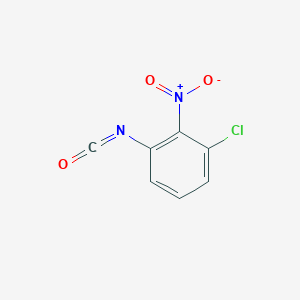 molecular formula C7H3ClN2O3 B12585803 1-Chloro-3-isocyanato-2-nitrobenzene CAS No. 1261779-37-6