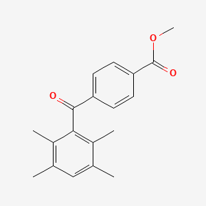 molecular formula C19H20O3 B12585829 Methyl 4-(2,3,5,6-tetramethylbenzoyl)benzoate CAS No. 649757-00-6