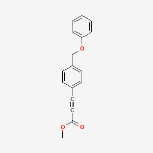 molecular formula C17H14O3 B12585833 Methyl 3-[4-(phenoxymethyl)phenyl]prop-2-ynoate CAS No. 634202-66-7