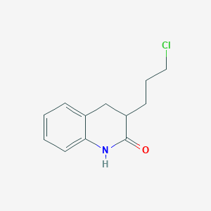 molecular formula C12H14ClNO B12585849 3-(3-Chloropropyl)-3,4-dihydroquinolin-2(1H)-one CAS No. 651315-41-2