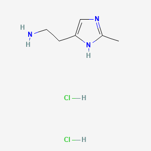 molecular formula C6H13Cl2N3 B1258585 2-(2-Methyl-1H-imidazol-4-yl)ethanamine dihydrochloride CAS No. 36376-45-1