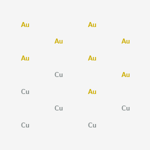 molecular formula Au8Cu6 B12585857 Copper--gold (3/4) CAS No. 380475-12-7