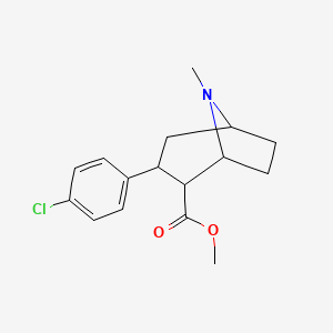 3-(4-Chloro-phenyl)-8-methyl-8-aza-bicyclo[3.2.1]octane-2-carboxylic acid methyl ester