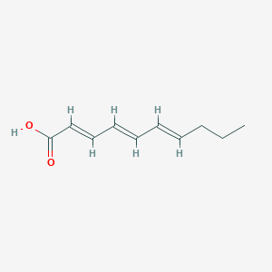 molecular formula C10H14O2 B1258594 Decatrienoic acid 