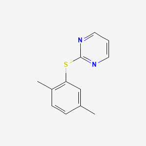 molecular formula C12H12N2S B12585947 2-(2,5-Dimethylphenyl)sulfanylpyrimidine CAS No. 646511-21-9