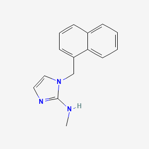molecular formula C15H15N3 B12585956 N-Methyl-1-[(naphthalen-1-yl)methyl]-1H-imidazol-2-amine CAS No. 647851-01-2