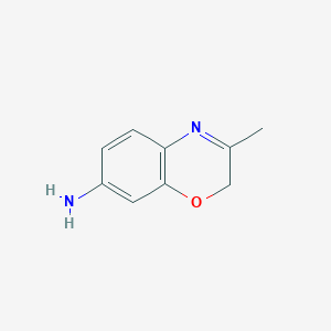 molecular formula C9H10N2O B12585977 3-Methyl-2H-1,4-benzoxazin-7-amine CAS No. 649569-62-0